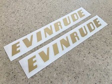 Evinrude Vintage Motor Tarrat Gold Vinyl 10