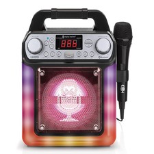 M quina De Karaoke Con Luces Altavoz Bluetooth Micr fono Inal mbrico Nuevo 2026