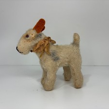 Vintage Mohair Fox Terrier Stuffed Toy Germany