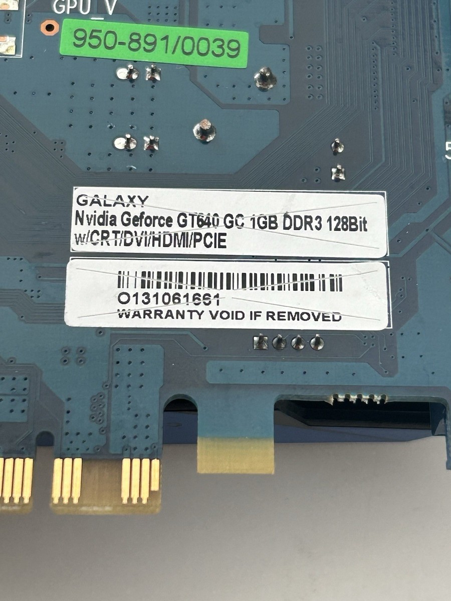 Galaxy GeForce GT 640, (1 GB) DDR3 PCI Express Video Card