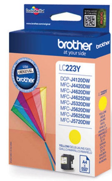 Brother Original LC-223Y Druckerpatrone Gelb 550 Seiten (LC223Y)-image