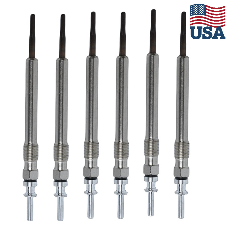 6 Piece 0250603006 Glow Plugs For BMW F10 F02 F15 535d xDrive X5 xDrive35d