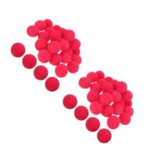 Set of 2 Clown Nose Sponge Ball Child Cosplay Prop Decor Carnival Supply