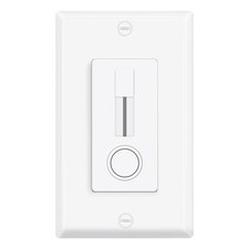 1 Pack Single Pole LED Dimmer Switch - No Neutral Wire Required, Slide Light ...
