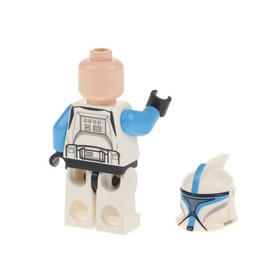 1x Lego Minifigure Star Wars Episode 2 Clone Trooper Lieutenant Helmet 75085 sw0629