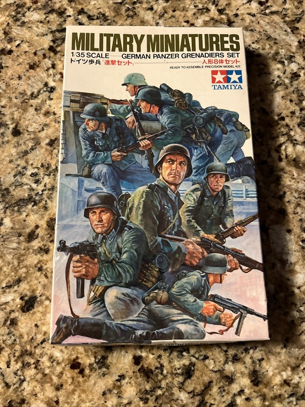 Vintage Tamiya 1/35 Scale German Panzer Grenadiers New In Package.