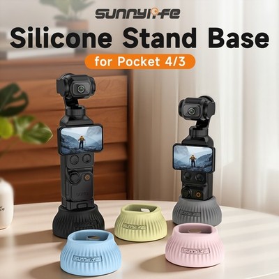 Silicone Stand Base For Osmo Pocket 4 3 Camera Car Desktop Mount Bracket Holder
