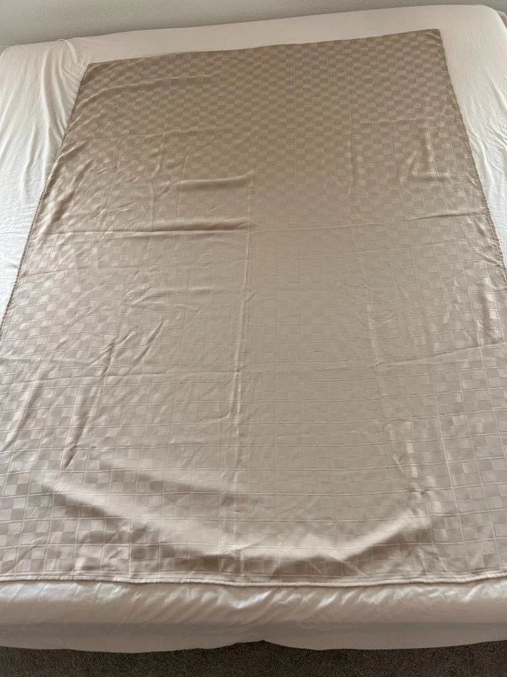 Mantel Food Network 70 x 52 beige tostado poliéster cuadrados Foto 2 de 4