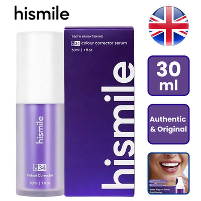 Hismile V34 Colour Corrector Serum - Sanftes Zahnaufhellungsgel 30ml Lila