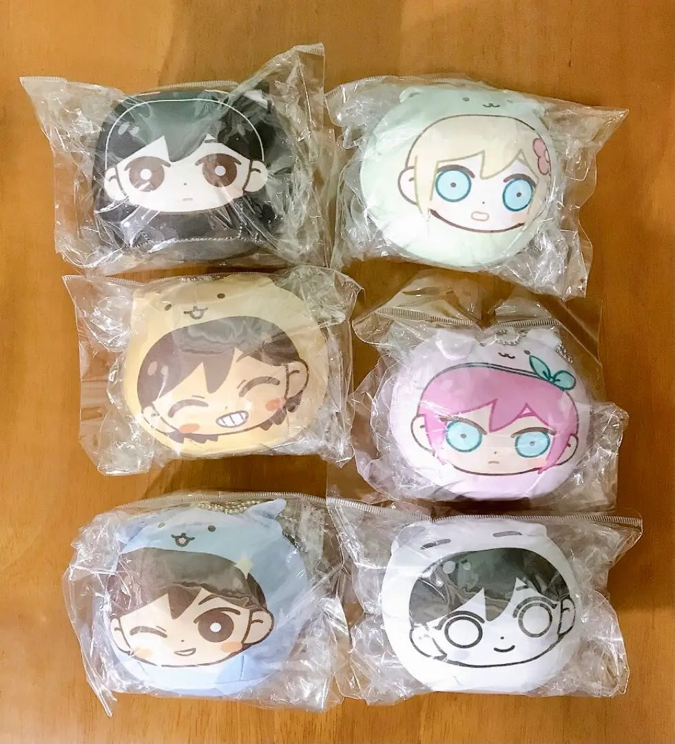 OMORI Marumeitsu Cushion Keychain Set of 6 Japan New | eBay