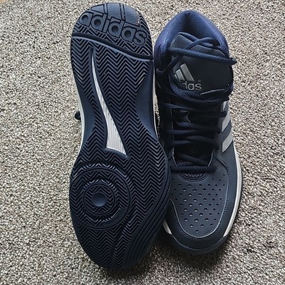 adidas Blue White Silver Solid Mid Top Lace-Up Men display picture 3