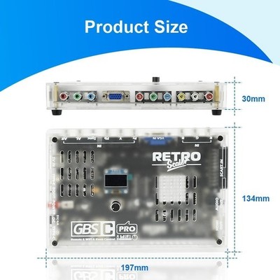 GBSC Pro Video Converter Scart/RGB/YPBPR/VGA/AV/SV to HDMI-compatible Portable