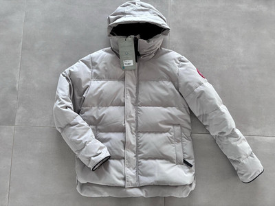 Canada Goose MacMillan Parka Herren L Grau mit Kapuze Reißverschluss 2080M