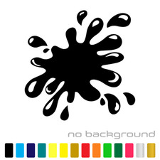 Paint Splatter Sticker Vinyl Decal - Paintball Splat Shot Wall Car Window Bumper