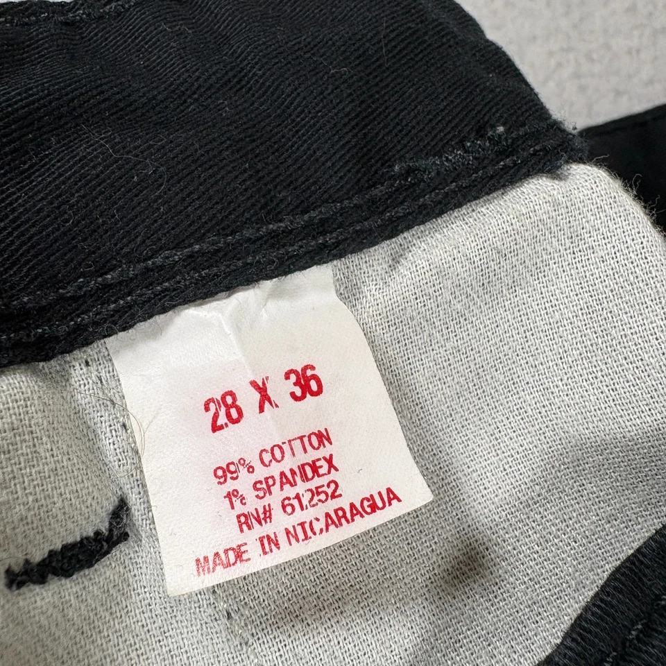 Pantalones chinos Arizona Jeans para hombre 28x36 negros flexibles calce recto informales ropa de calle Foto 4 de 4