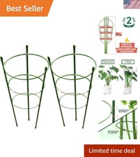 2 PCS Adjustable Tomato Cage for Small Plants - 17.7"
