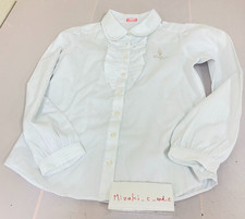 Mezzo Piano T-shirt Size S 140cm Long Sleeve White with Ruffled Chest Kawaii