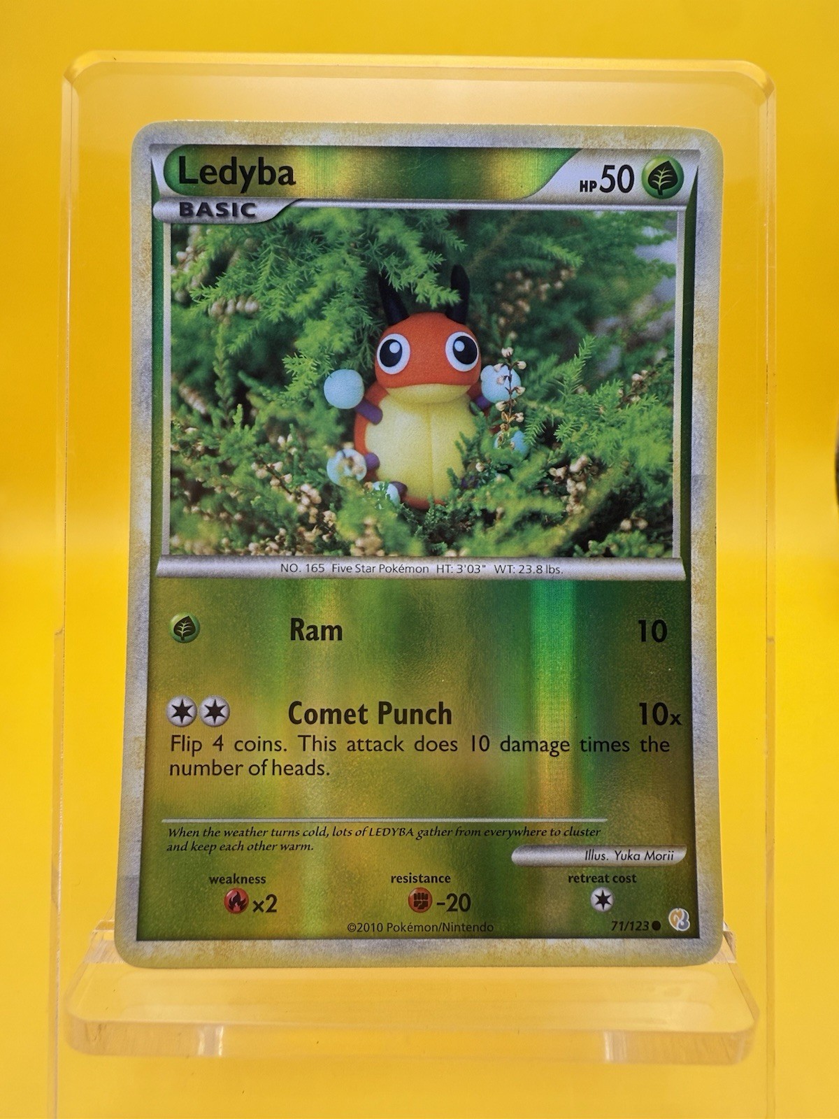 🍃Ledyba 71/123 Reverse Holo HeartGold & SoulSilver Pokemon TCG 2010 LP