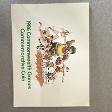 1986 Commonwealth Games £2 Commemorative Coin Royal Mint Original Card Pack