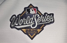 2025 World Series 2.5x2 Inches Iron-On Patch LA Dodgers Blue Jays MLB Baseball