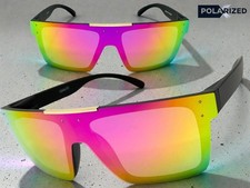 Biker Motorcycle Riding Fishing Wrap Shield POLARIZED SUNGLASSES Sporty Frame C1