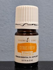 Young Living Citrus Fresh Vitality Essential Oil 5 mL - New Sealed HALF FULL