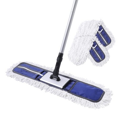 24'' Commercial Dust Mop for Floor Cleaning, Heavy Duty Duster Floor Mop with ...