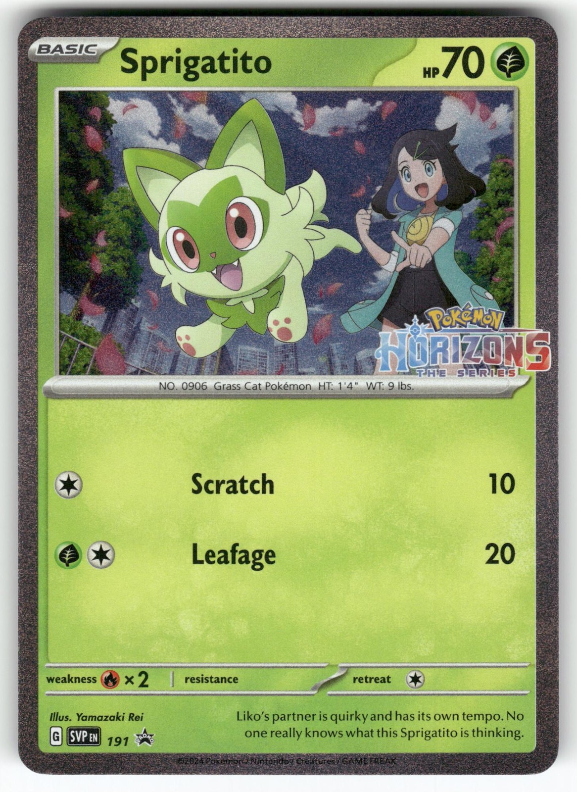 Sprigatito 191 Holo Promo Scarlet & Violet Promo Pokemon Near Mint