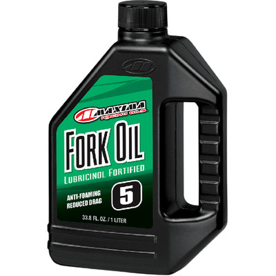 Maxima 5W Fork Oil 1L Lubricinol Fortified Suspension Fluid Adventure Touring