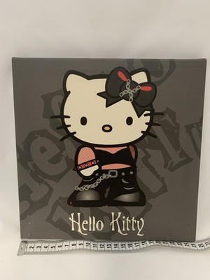 Hello Kitty Leinwand Bild Wandbild Kunstdruck Deko 25-25cm