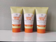 3 x THE BODY SHOP Carrot Cream 50ml Nature Rich Daily Body Moisturizer Skin Care