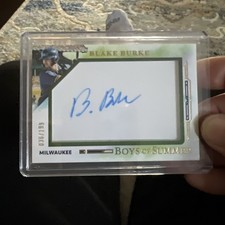2025 Panini Boys of Summer - Jumbo Acetate Signatures Blake Burke #6 /199...