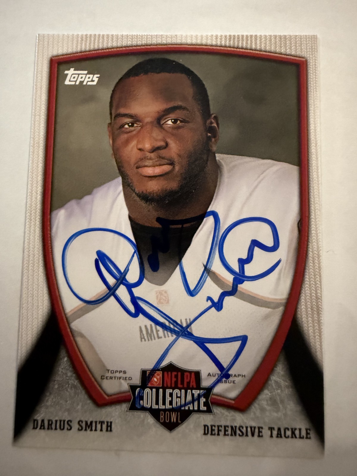 Darius Smith 2013 Bowman Collegiate Bowl Auto 14