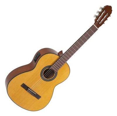 B-WARE GEWA Student 4/4 Elektro Konzertgitarre Schüler Gitarre Preamp 4EQ Natur