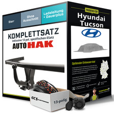 Für HYUNDAI Tucson Typ NX4E Anhängerkupplung starr +eSatz 13pol 05.2024- NEU