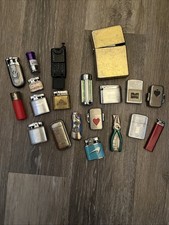 Lot Of 20 Vint & New Lighters Refillable  Lighters Set UNTESTED ALL NEW REFILLED