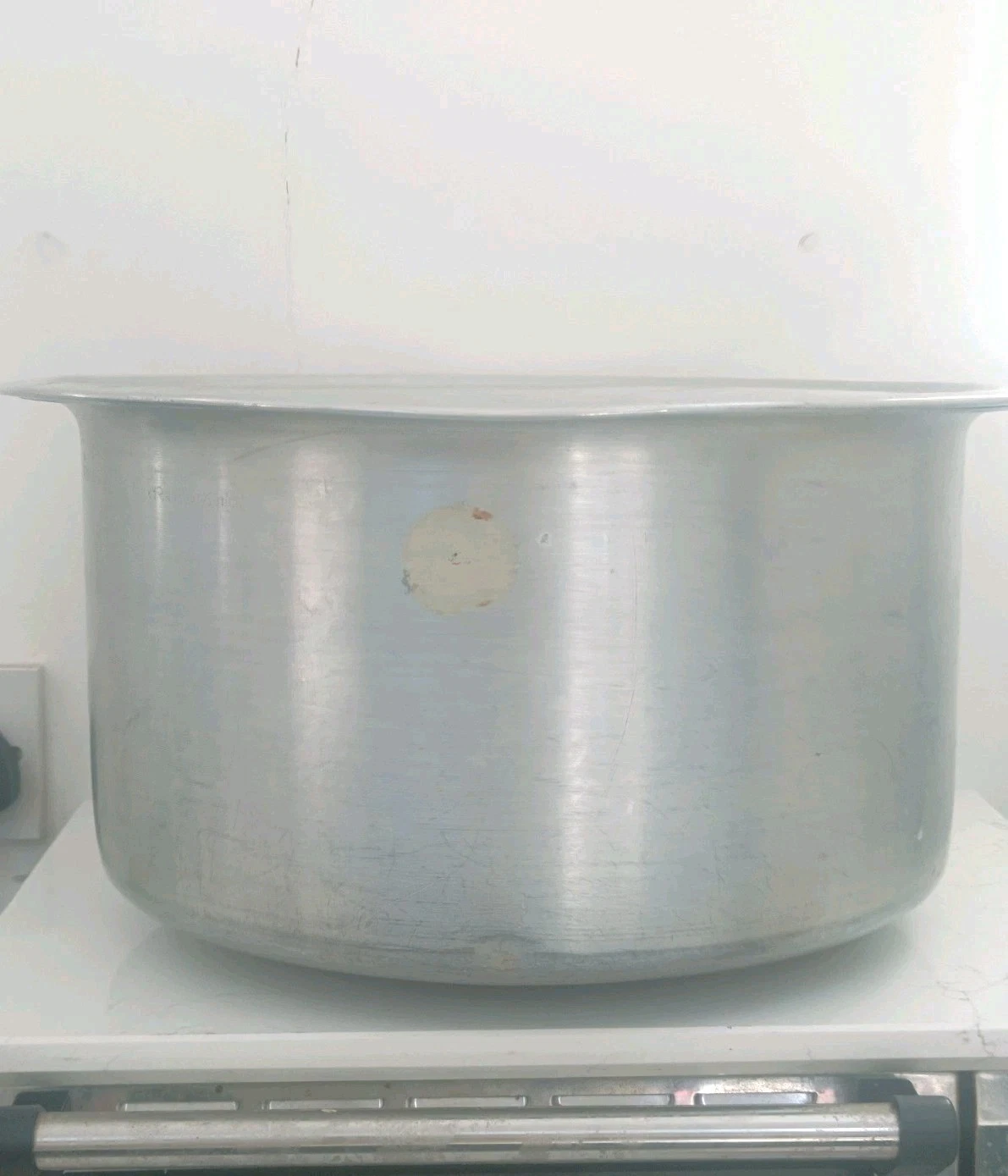 Vintage 39cm Stockpot Alluminium Round Bottom Cooking Pot With Lid Asian Patila