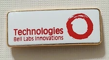 Vintage Technologies Bell Labs Innovations Goldtone Metal Lapel Pin