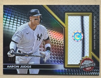 2024 Topps Chrome Authentics Aaron Judge #TCA-AJ Black Refractor 07-10