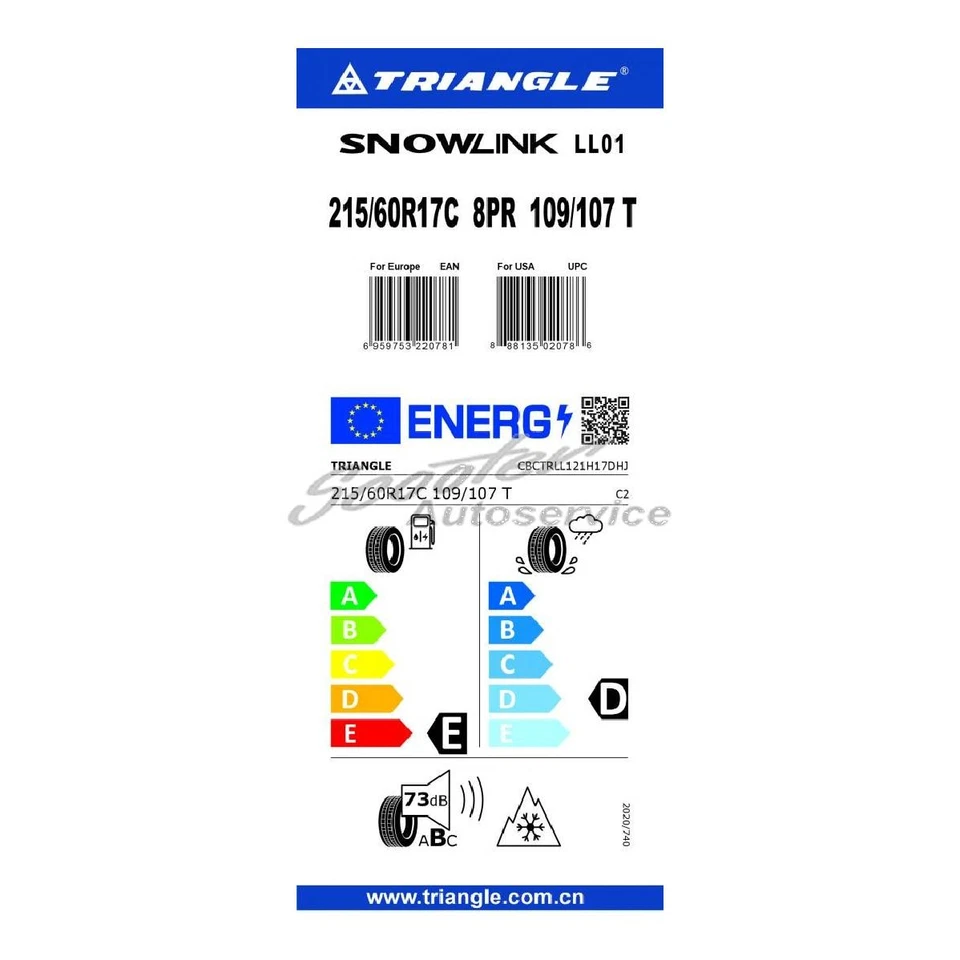 Winter-Reifen Triangle 215/60 R 17 109T 3PMSF XL | 29079 - Bild 2 von 3