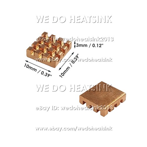 5/10pcs DIY Useful 100% Pure Copper Heatsink Without or With Thermal Tape - Afbeelding 61 van 180