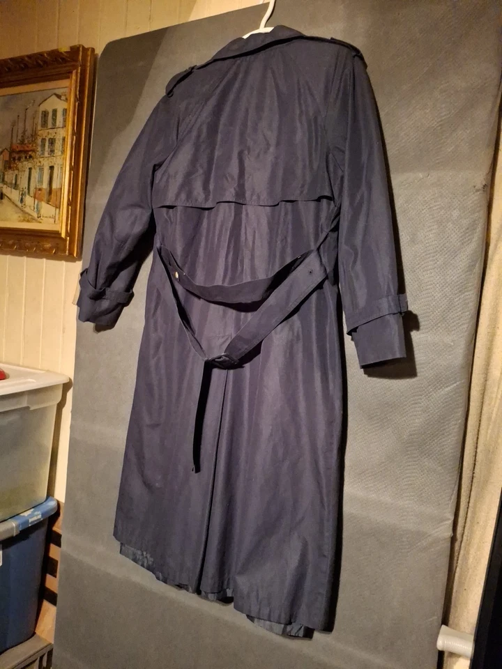 Towne от London туман женщин синий Тренч с съемной подкладкой, размер 8 Reg - Изображение 4 из 4