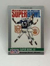 1990 Pro Set - Super Bowl Theme Art Super Bowl III #3