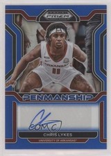 2022 Panini Prizm Draft Picks College Penmanship Blue /149 Chris Lykes Auto y8h