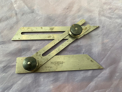 STARRETT No. 49 Combination Bevel 30 45 & 60 Degree - Machinist  EXCELLENT COND