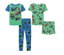 NWT Jurassic World 4 Piece Pajama Set 2T Marvel Kids Dino Boys Pajamas