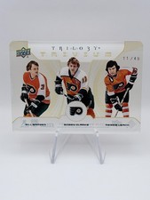 Bobby Clarke/Bill Barber/Reggie Leach - 2023-24 Trilogy Trivium Gold /49 HOF SSP
