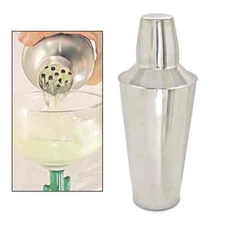 28 oz BAR COCKTAIL SHAKER TIN  with TOP STRAINER & CAP 3 piece Bartending kit
