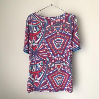 Emilio Pucci all-over print top size S short sleeves | eBay