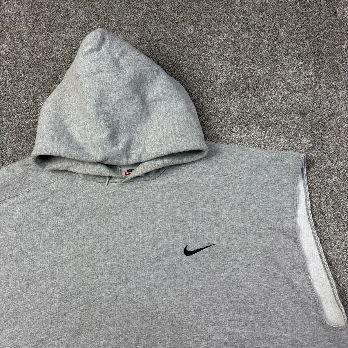 Vintage 90s Nike Hoodie Mens XL Gray Small Swoosh Logo Vintage 90s Nike Hoodie Mens XL Gray Small Swoosh Logo